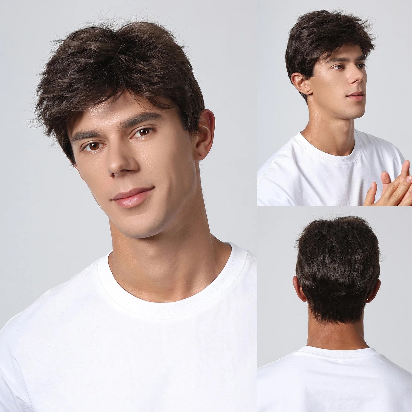 Lace Wig Masculino Fibra Premium