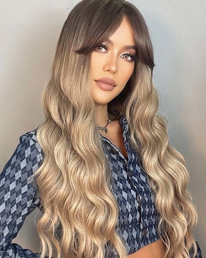 Lace Wig Magali Fibra Premium com Franja 70cm