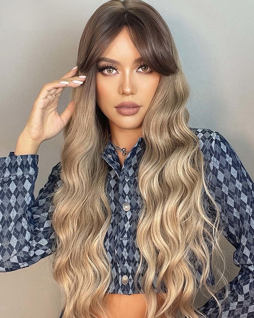 Lace Wig Magali Fibra Premium com Franja 70cm