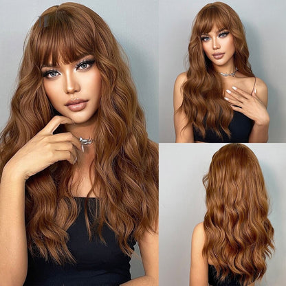 Lace Wig Júlia Fibra Premium com Franja 65cm