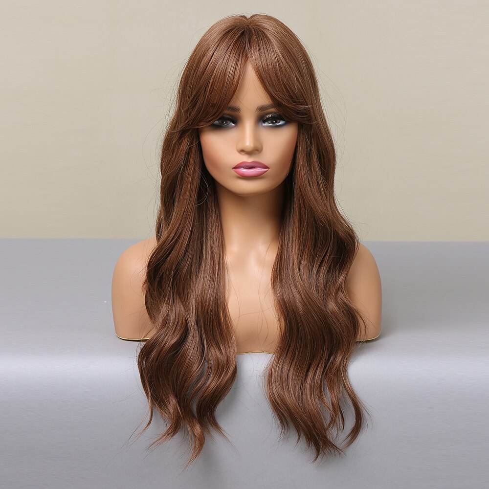 Lace wig Louise Fibra Premium com Franja 65cm