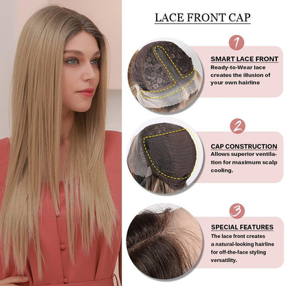 Lace Front Original Loiro Brilho 60cm