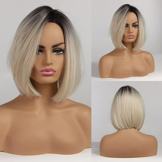 Lace Wig Curta Loiro Gold