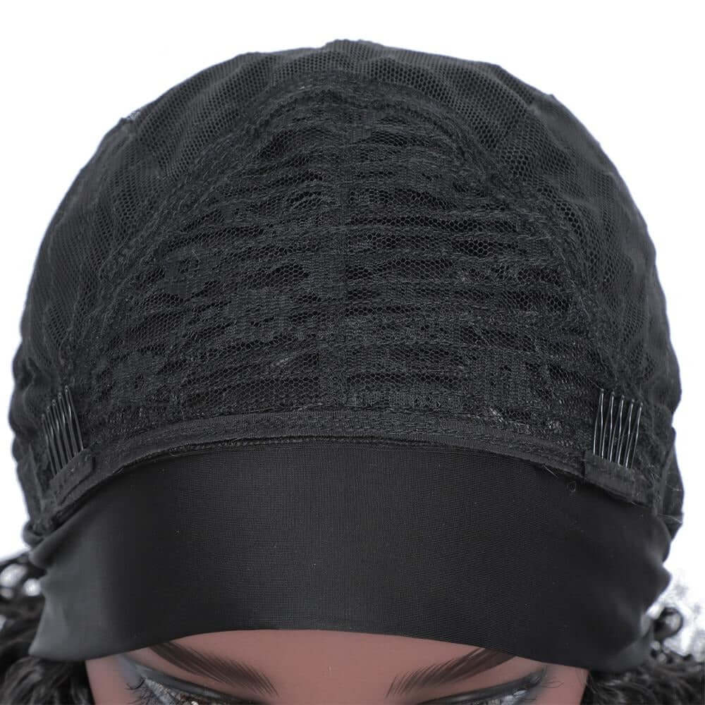 Wig com Bandana Mirella Fibra Premium Ondulada 65cm